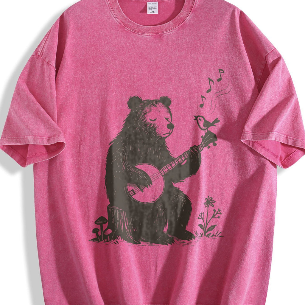 Banjo Bear Bird Vintage Washed T-Shirt product image 7