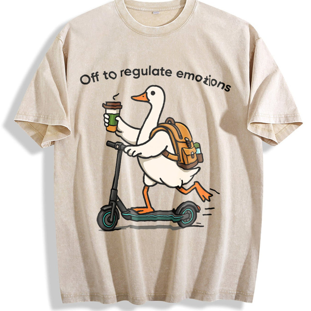 Off To Regulate Emotions Vintage Washed T-Shirt product image 1
