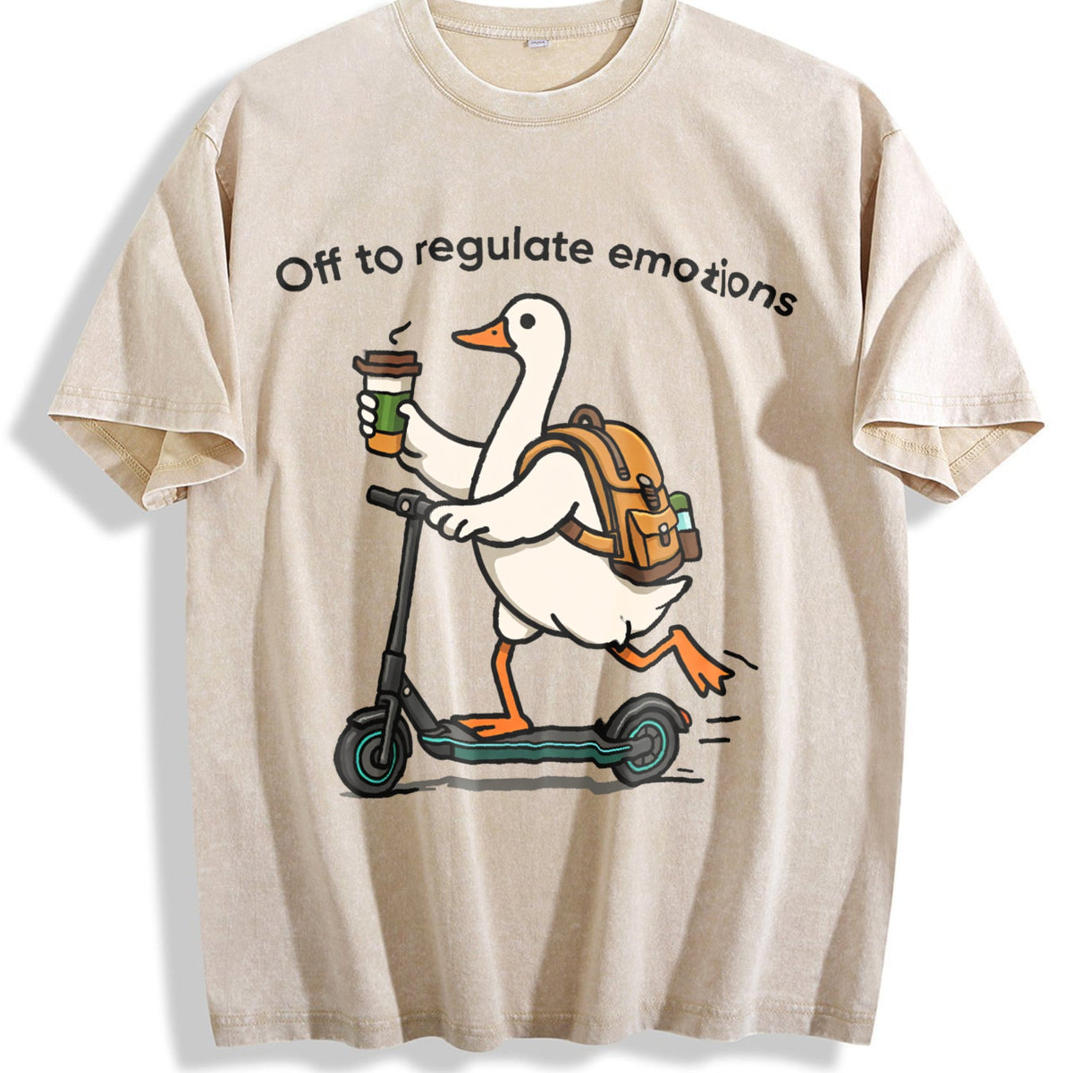 Off To Regulate Emotions Vintage Washed T-Shirt product image 1