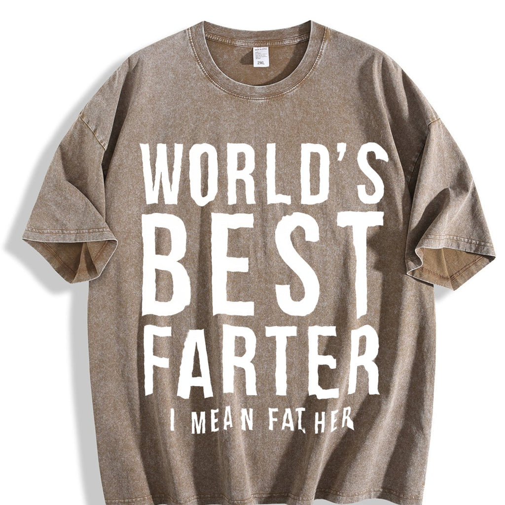 Funny Dad Vintage Washed T-Shirt product image 3