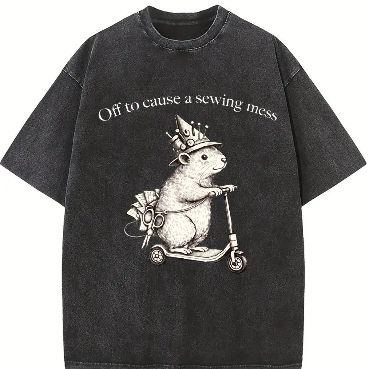 Funny Sewing Vintage Washed T-Shirt product image 2