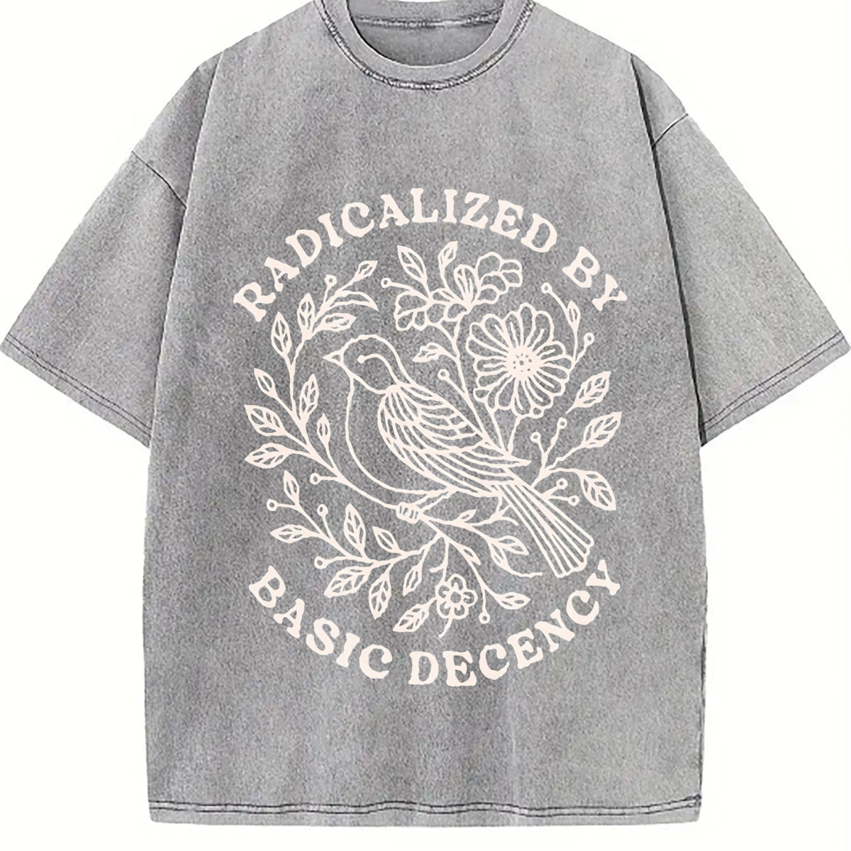 Radicalized By Basic Decency Vintage Washed T-Shirt product image 5