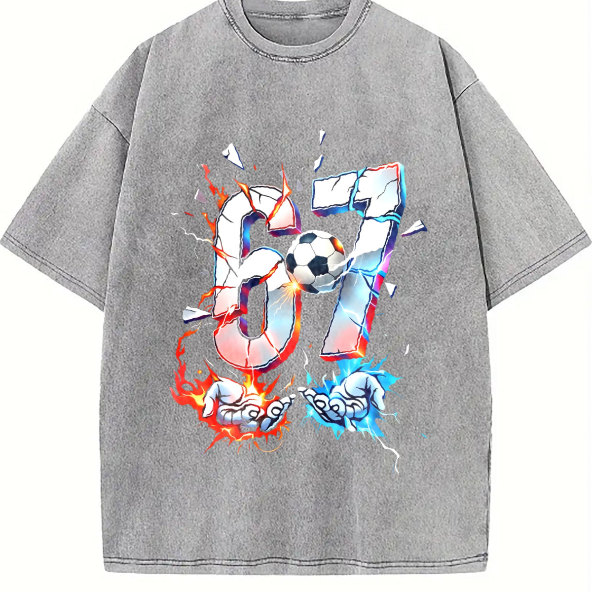 Global Soccer Fan Vintage Washed T-Shirt product image 5