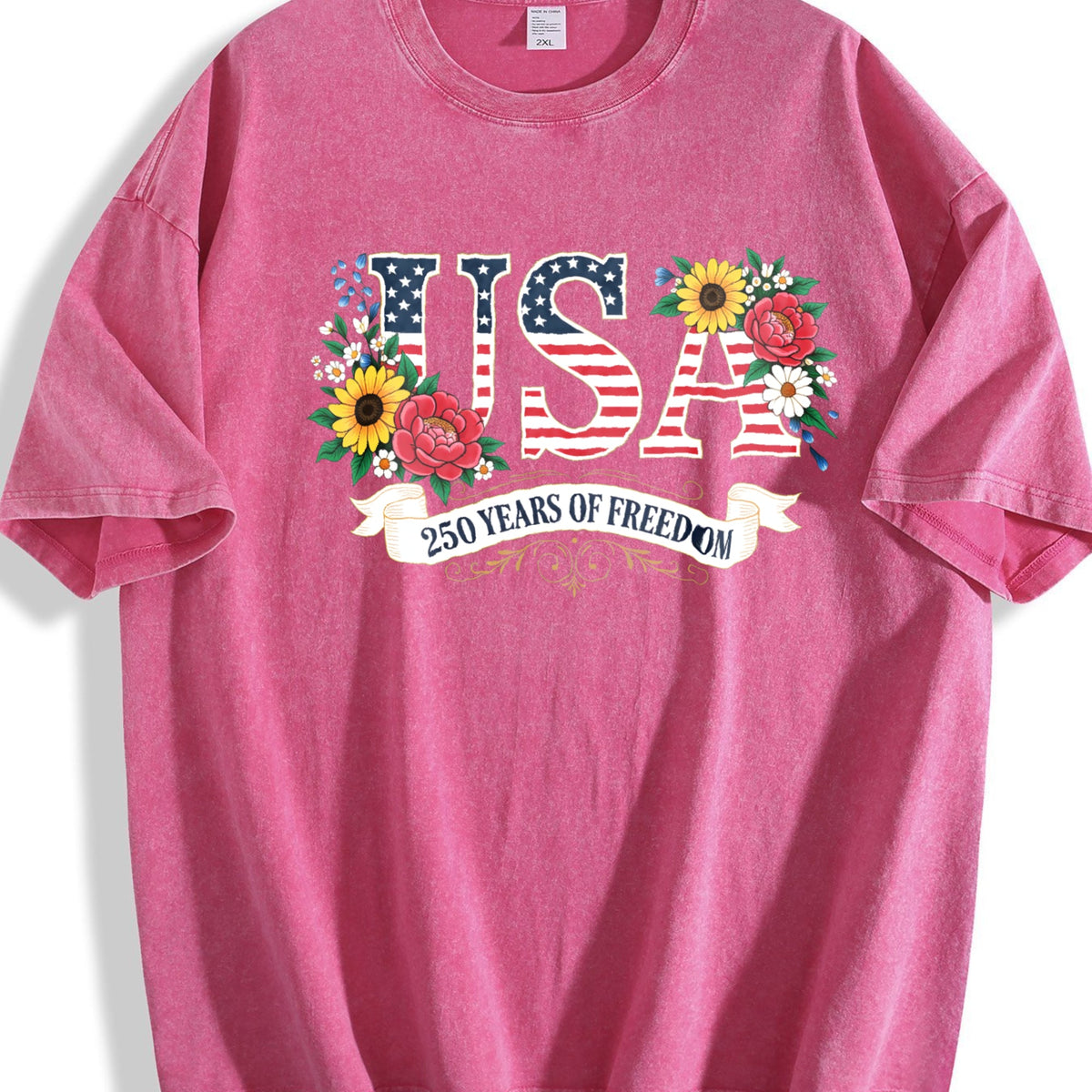 250th Anniversary United States Flowers Vintage Washed product image 7