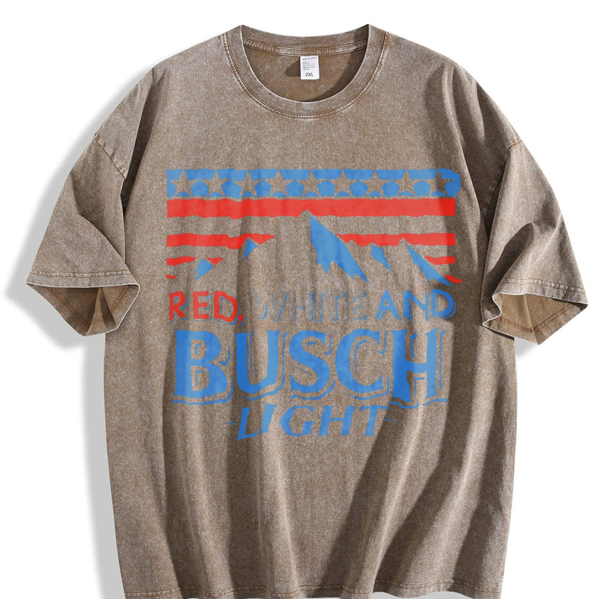 Red White And Busch Light American Flag Mountain Side product image 3