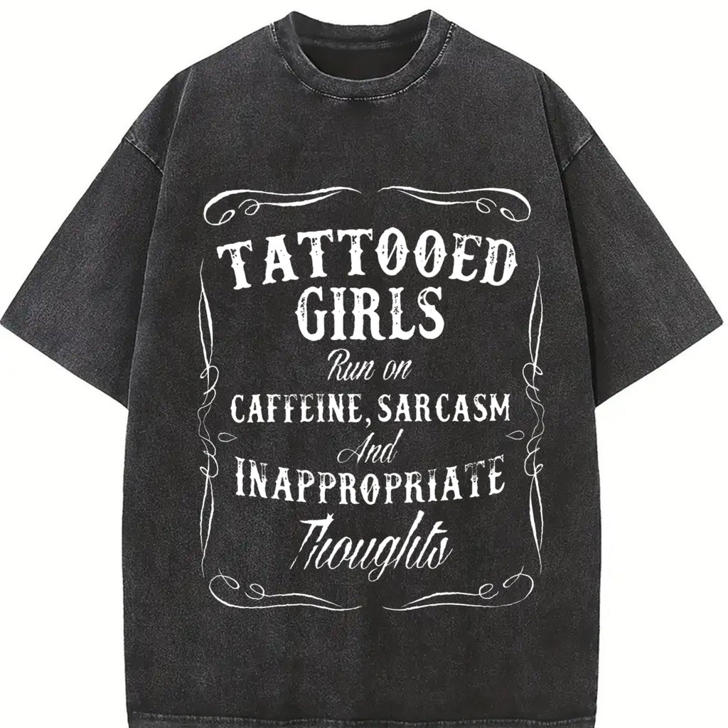 Tattooed Girls Vintage Washed T-Shirt product image 2