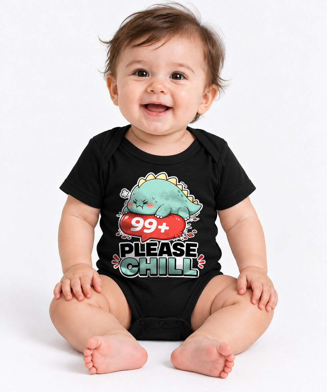 99 Plus Please Chill - Cute Dinosaur Notification Overload product image 2