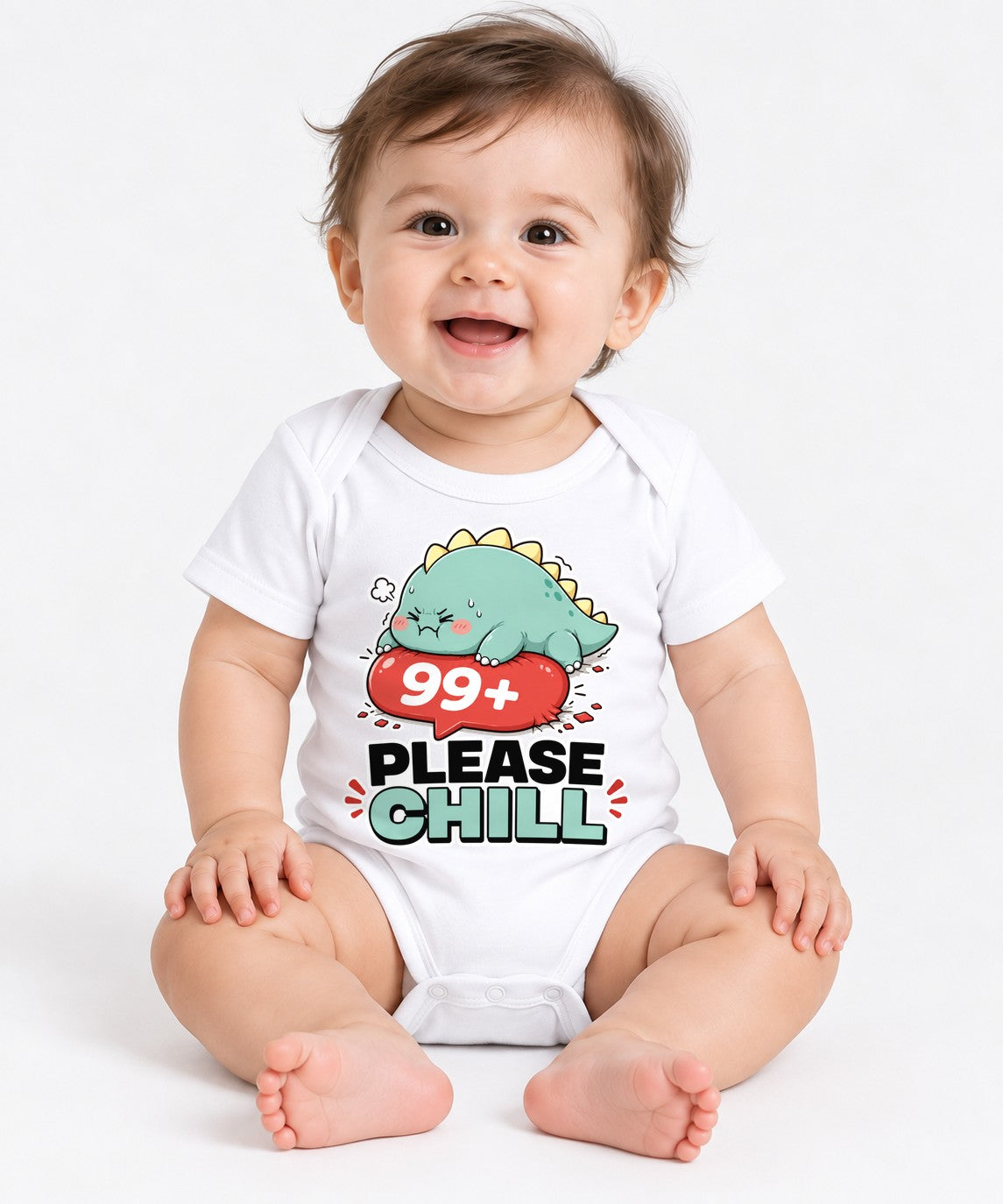 99 Plus Please Chill - Cute Dinosaur Notification Overload product image 1