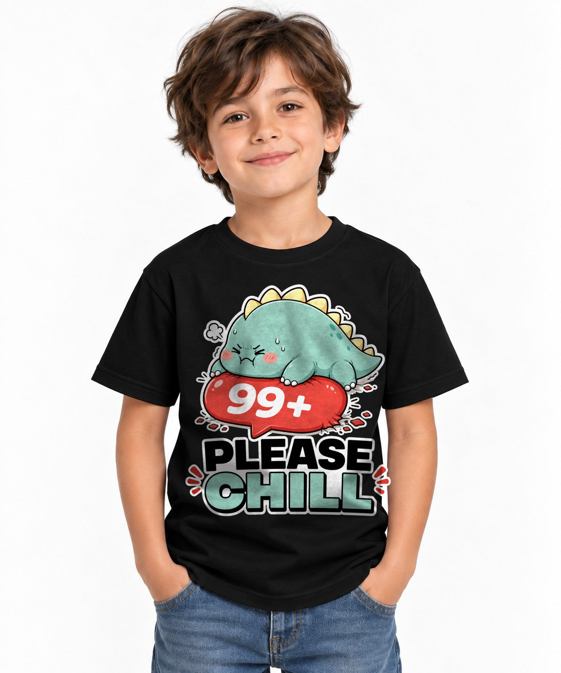 99 Plus Please Chill - Cute Dinosaur Notification Overload product image 2