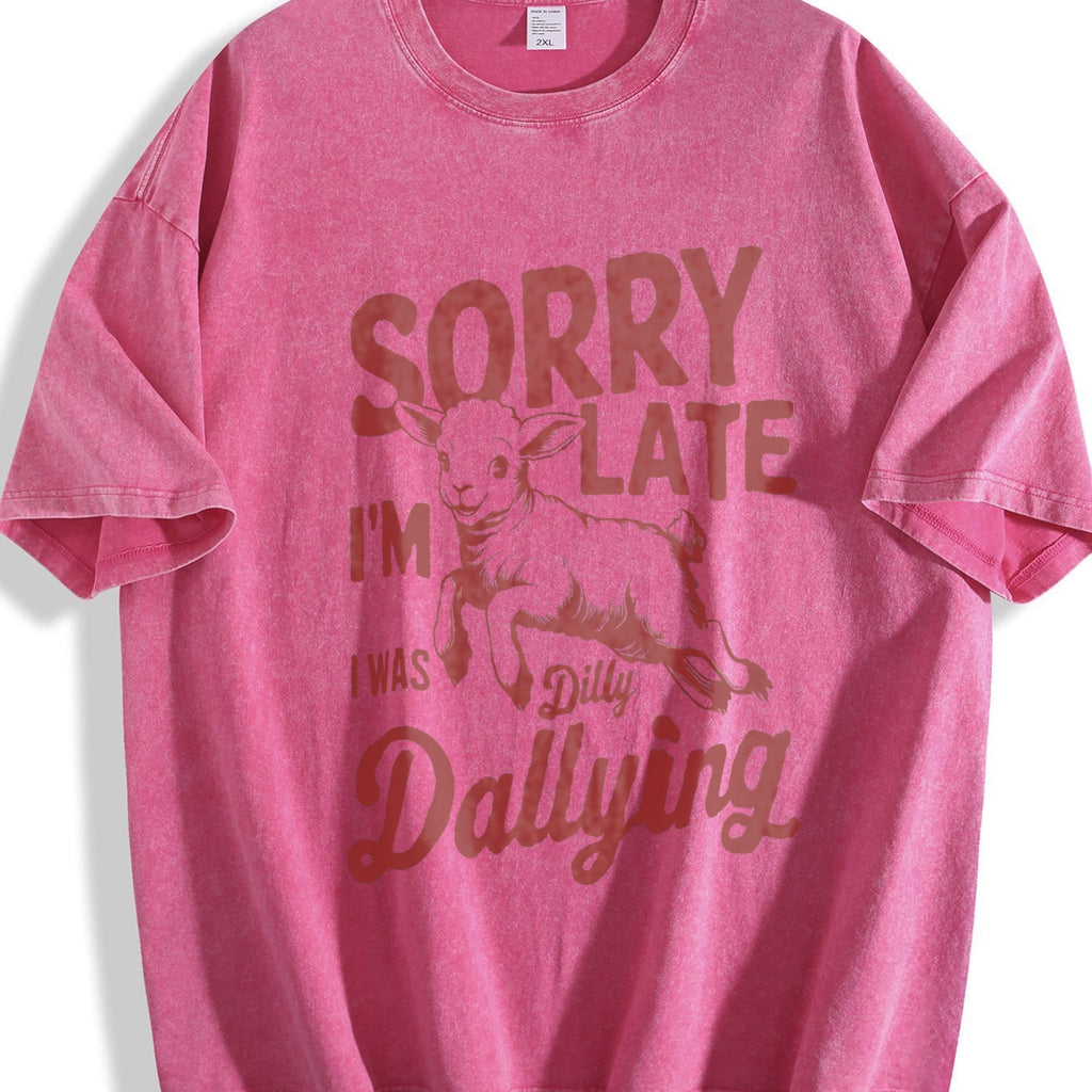 Sorry I'm Late I Was Dilly Dallying 90s Vintage Washed product image 7
