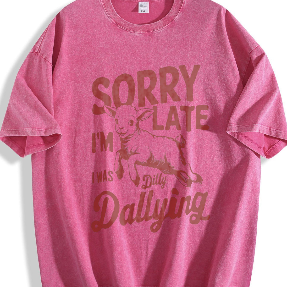 Sorry I'm Late I Was Dilly Dallying 90s Vintage Washed product image 7