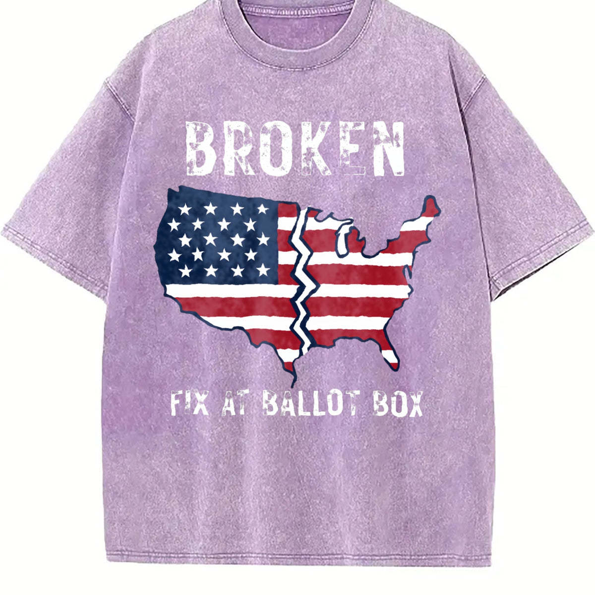 America Is Broken Fix At Ballot Vintage Washed T-Shirt product image 6