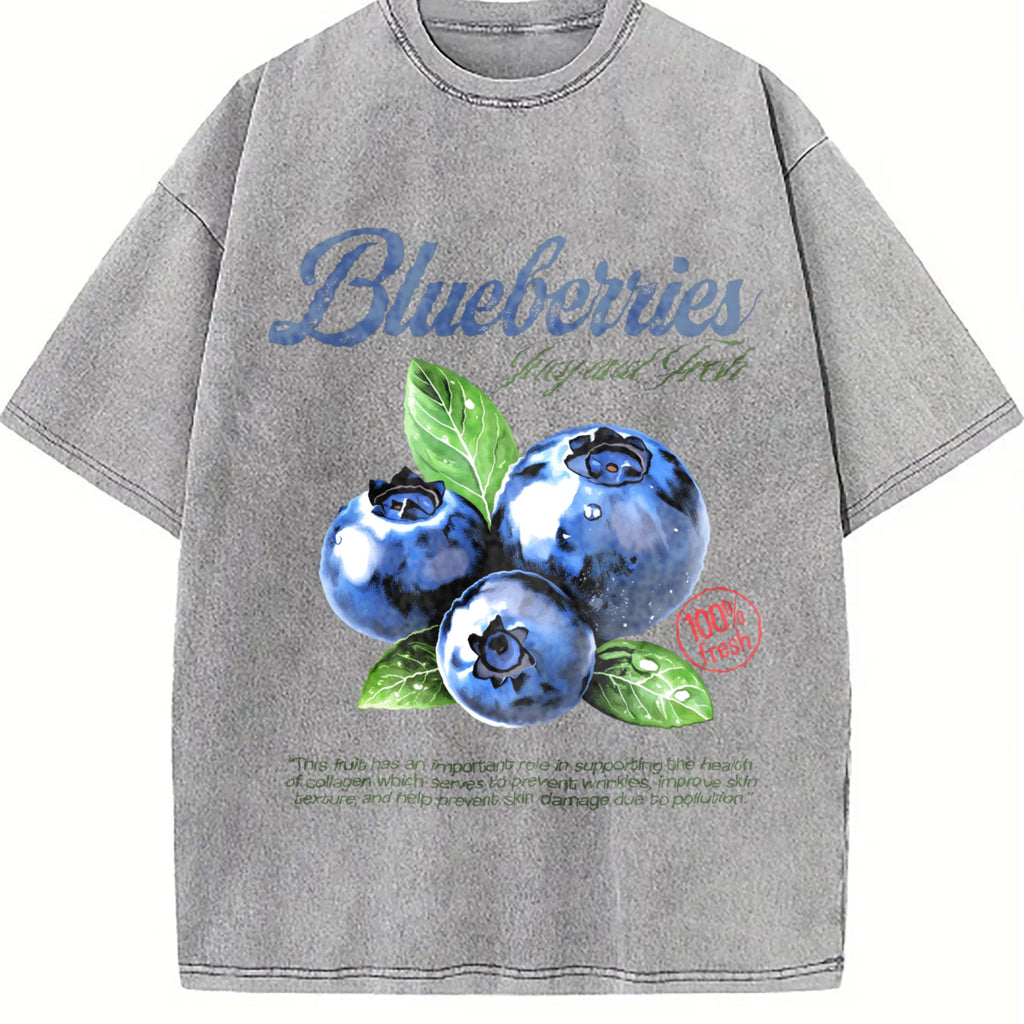 Blueberries Commercial Vintage Washed T-Shirt product image 5