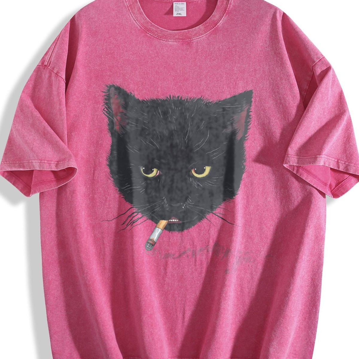 Y2K Smocking Cat Vintage Washed T-Shirt product image 7