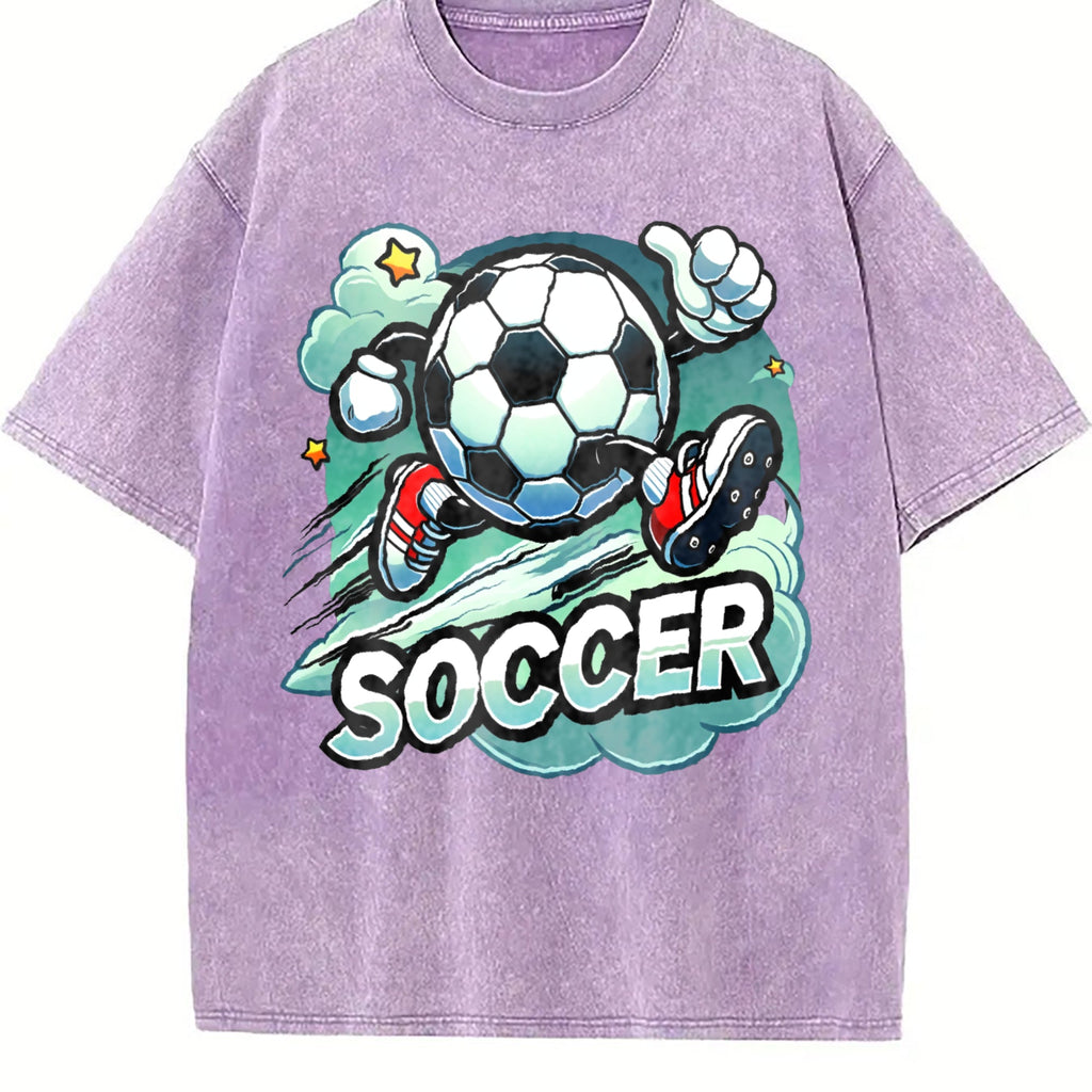 Global Soccer Fan Vintage Washed T-Shirt product image 6