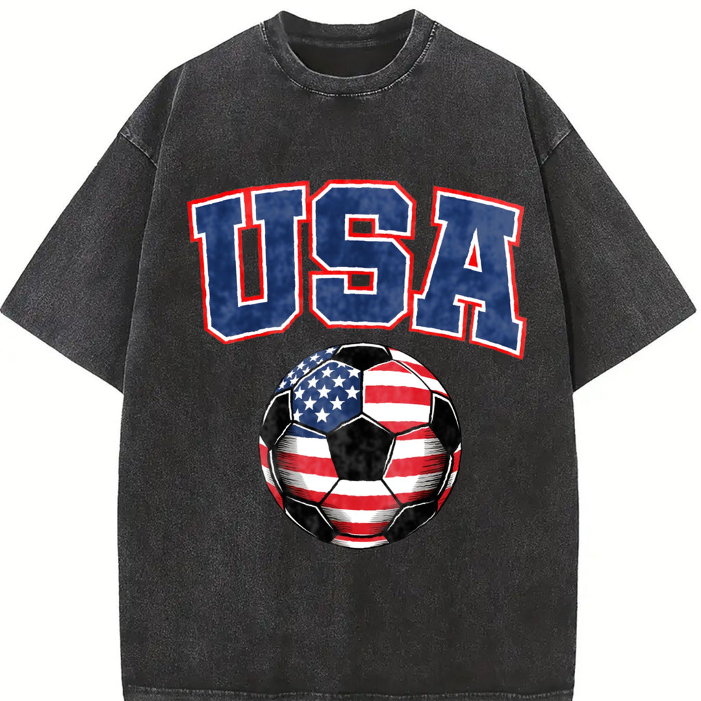 Global Soccer Fan Vintage Washed T-Shirt product image 2