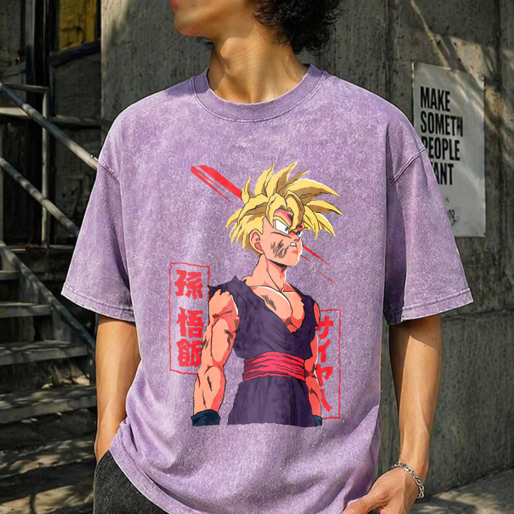 Super Saiyan Warrior Gohan Vintage Washed T-Shirt product image 13