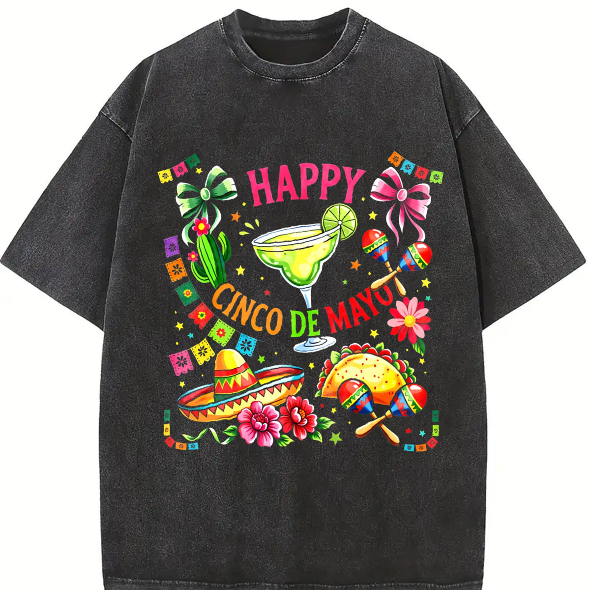 Cinco De Mayo Y2K 100 Boxy Aesthetic Summer Vibes Vintage product image 2