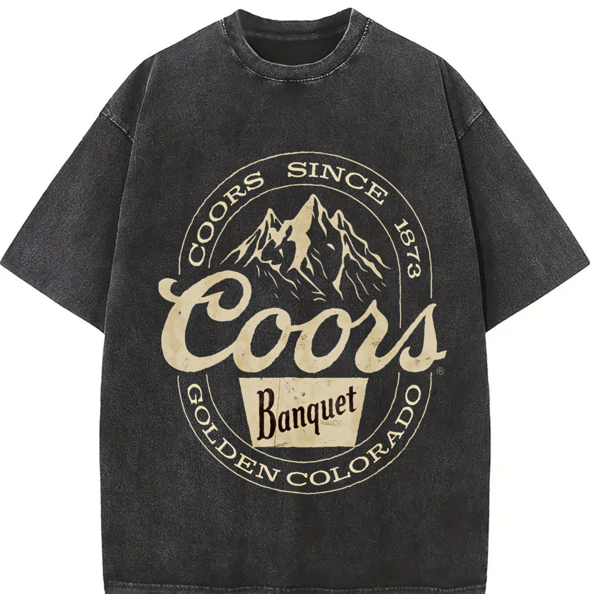 Wash Old Summer Down Shoulder Sleeves Vintage Washed T-Shirt product image 2