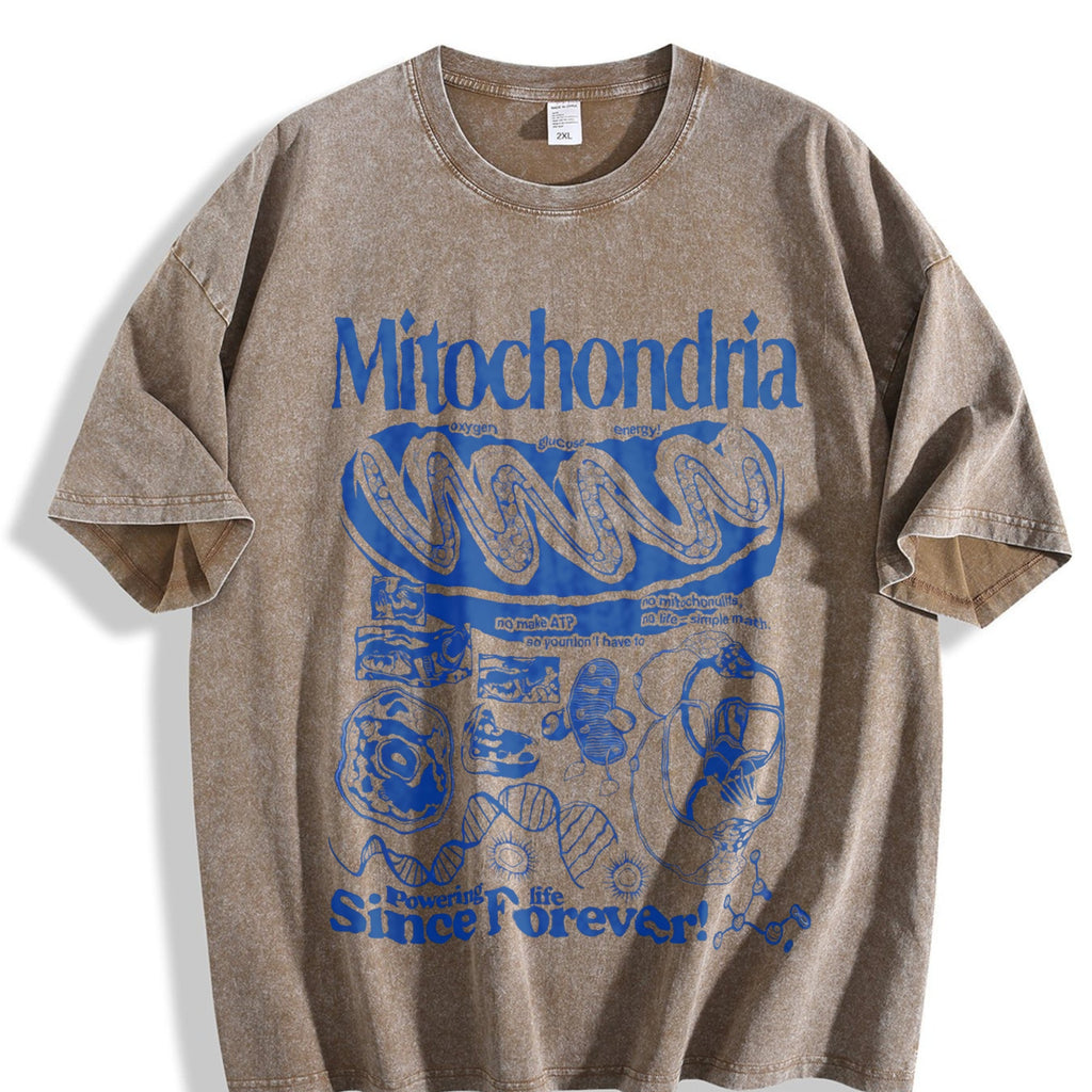 Mitochondria Science Vintage Washed T-Shirt product image 3