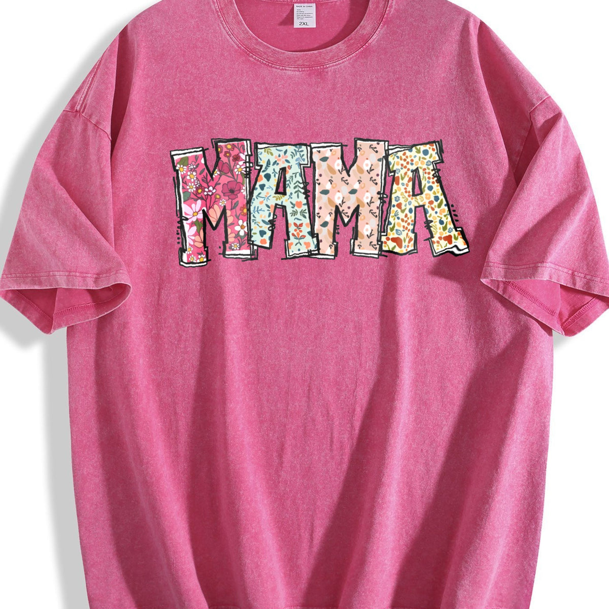 Mom's Floral War Vintage Washed T-Shirt product image 7