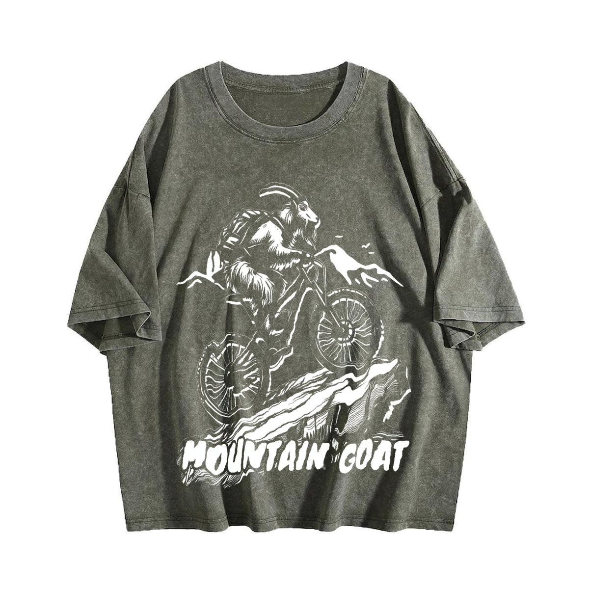 Funny Mountain Goat 90s Vintage Washed T-Shirt product image 4