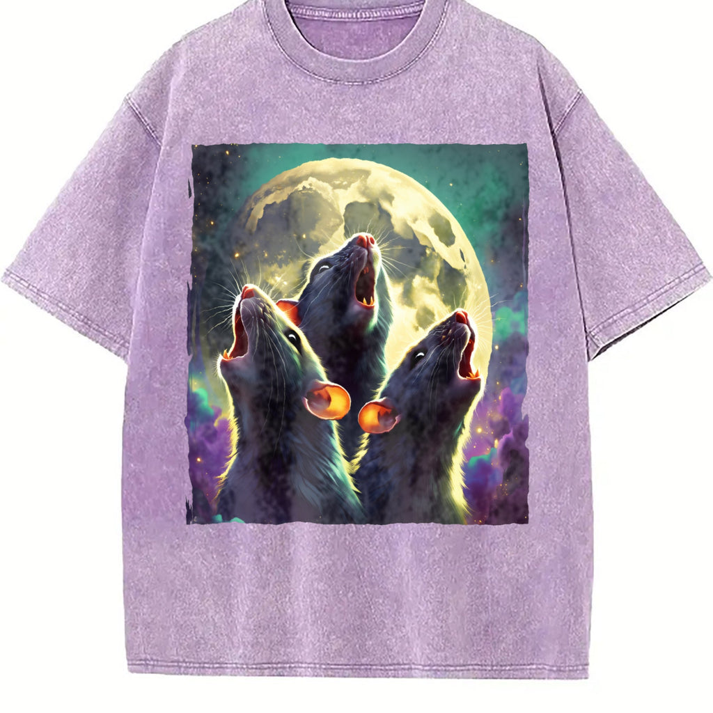 Three Rat Howling 90s Vintage Washed T-Shirt product image 6