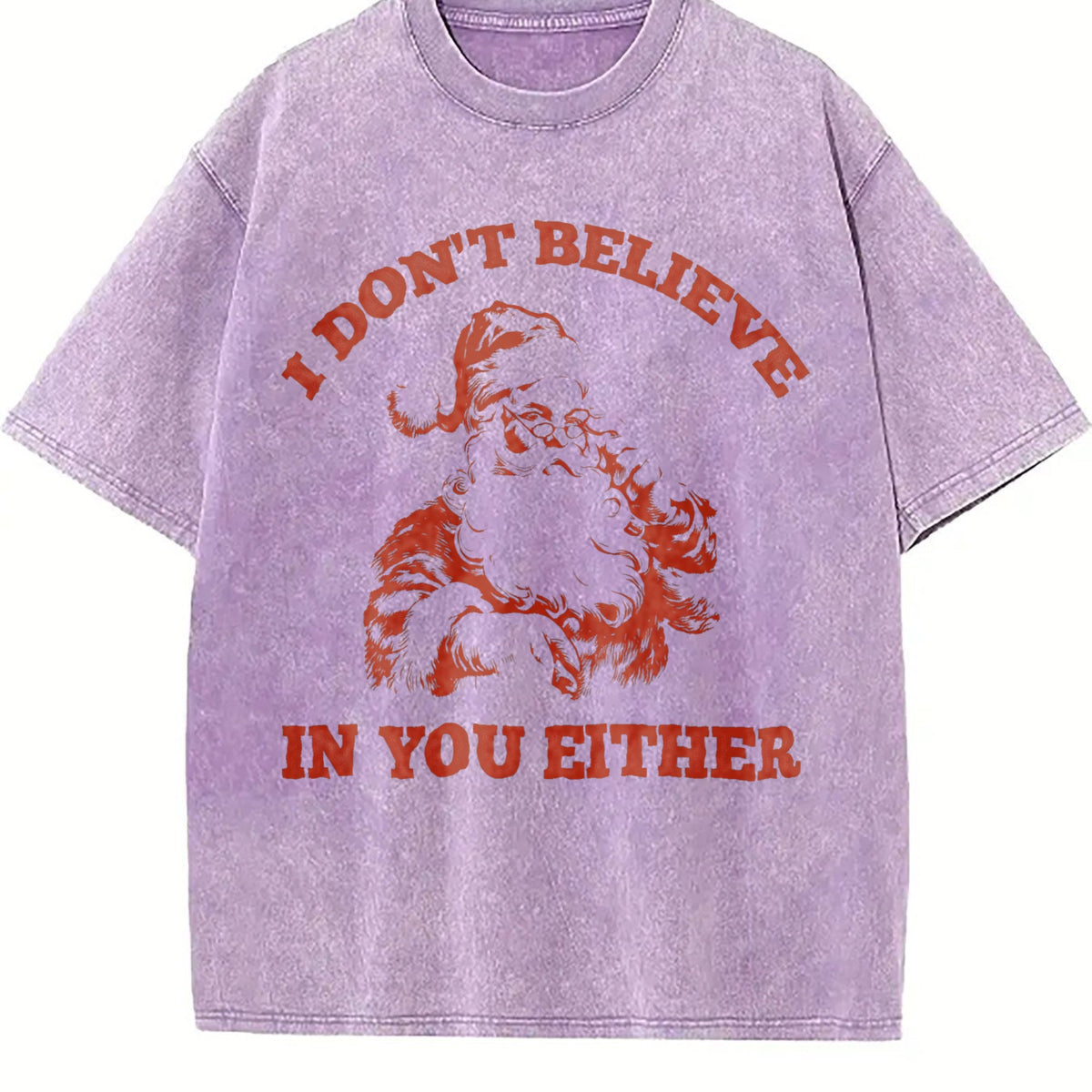 Funny Santa I Don't Believe In You Either 90s Vintage product image 6