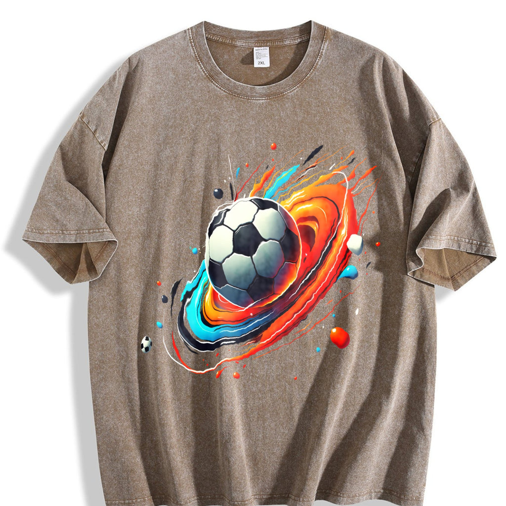 Global Soccer Fan Vintage Washed T-Shirt product image 3