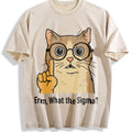 Sigma Cat Meme Vintage Washed T-Shirt product image 1