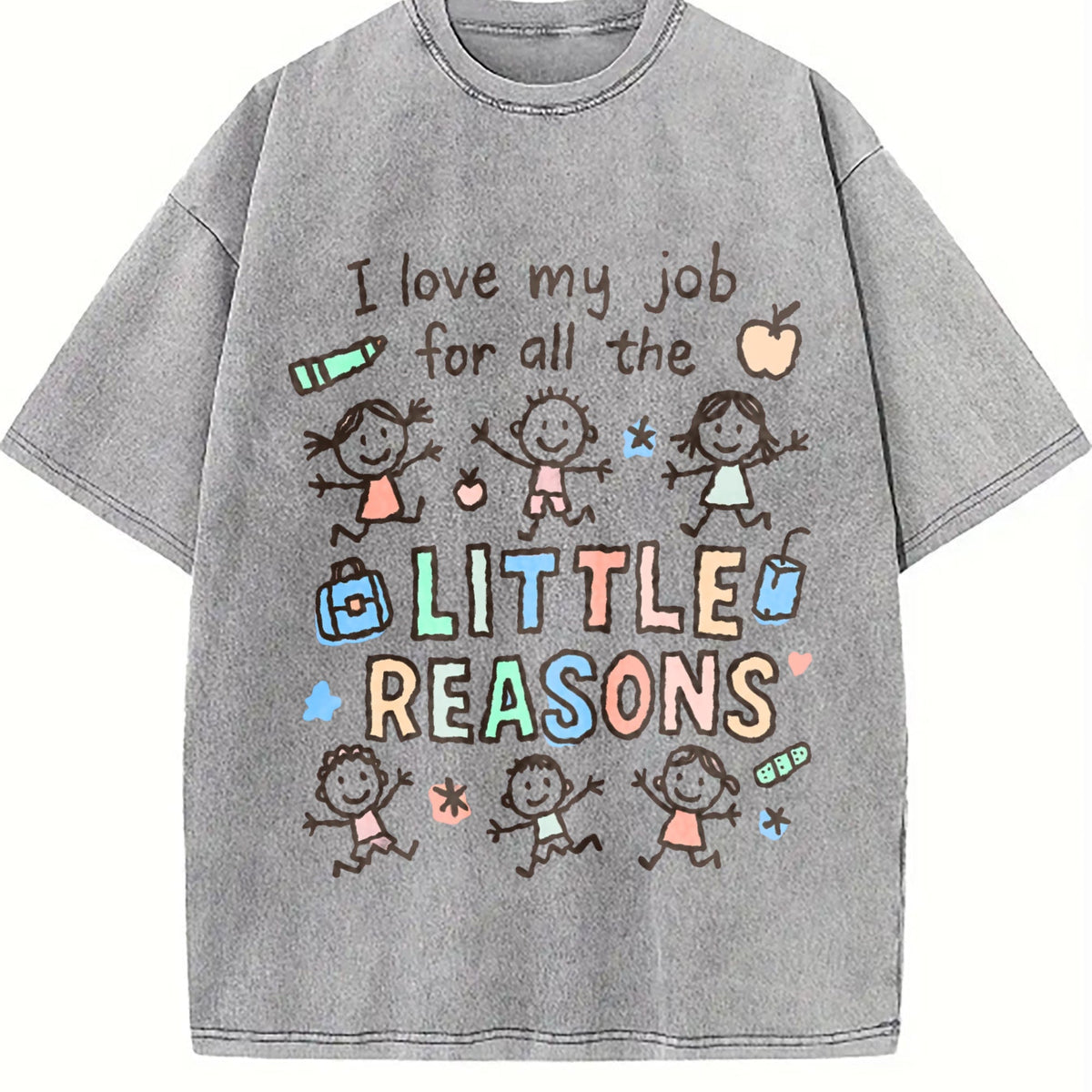 I Love My Job For All The Little Reasons Teacher Vintage product image 5