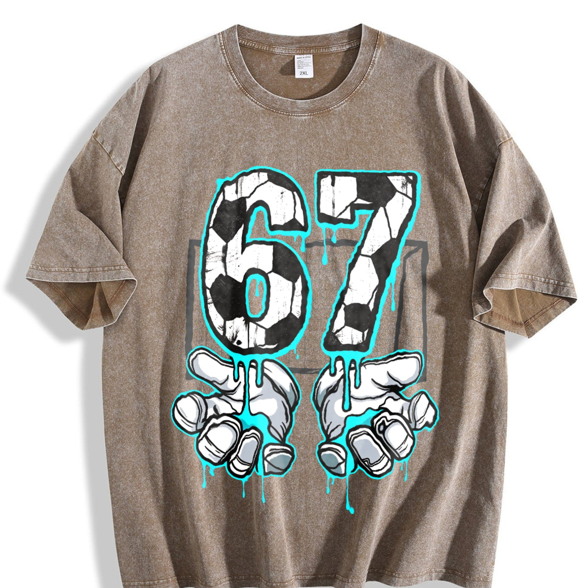 Global Soccer Fan Vintage Washed T-Shirt product image 3