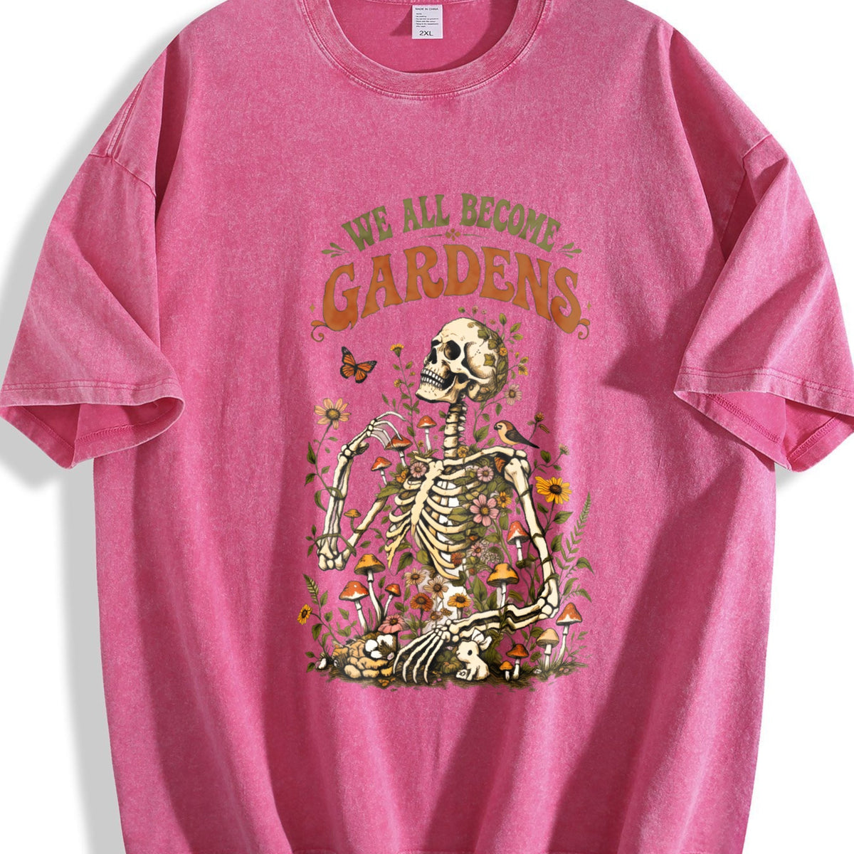 Skeleton Garden Vintage Washed T-Shirt product image 7