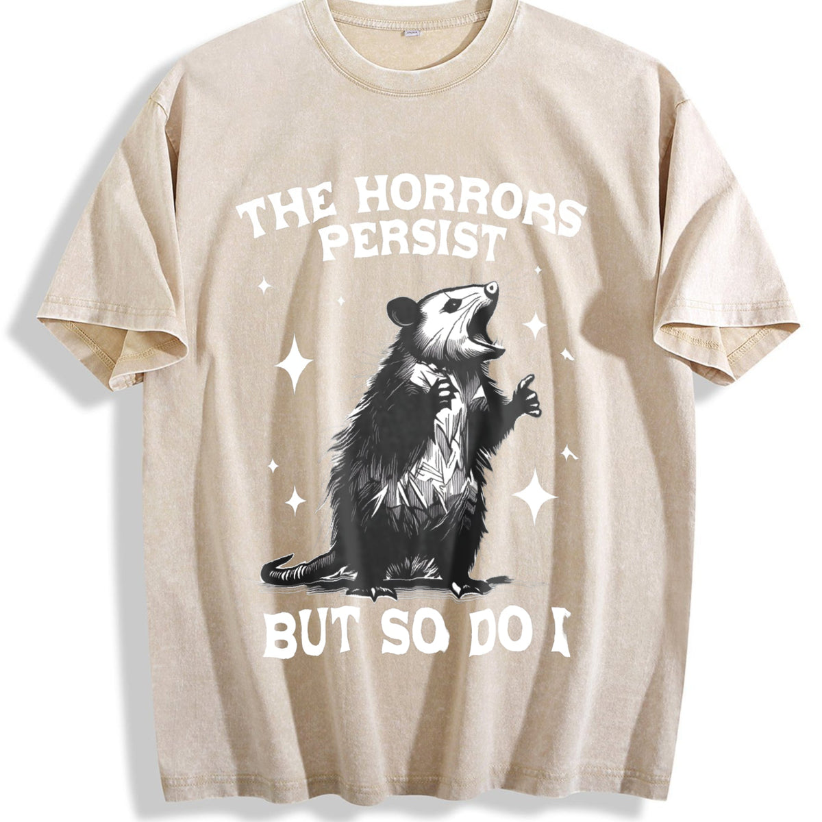 Funny Possum Says 90s Vintage Washed T-Shirt product image 1