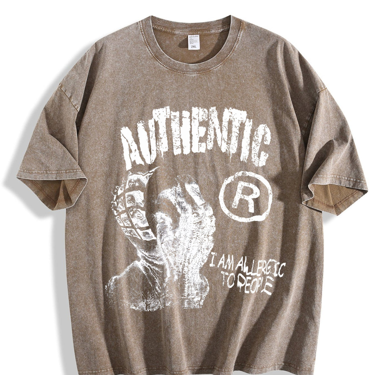Authentic Hand Sketch Vintage Washed T-Shirt product image 3