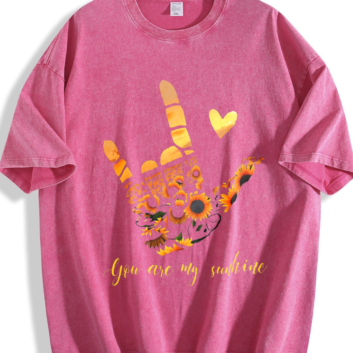 Sunflower Rock Hand Gesture For Music Festival Vintage product image 7
