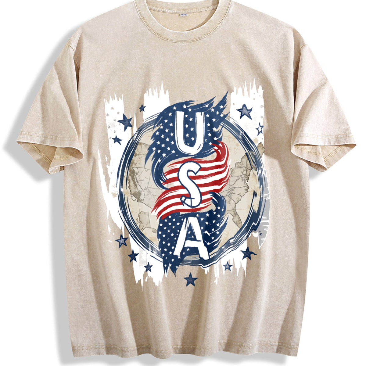 Explorer Statement With Vertical USA Flag And Grunge product image 1