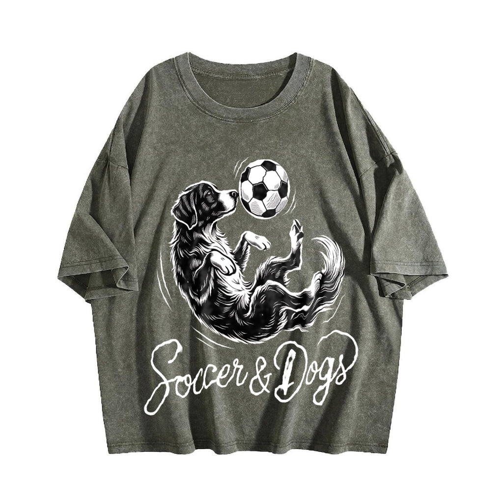 Global Soccer Fan Vintage Washed T-Shirt product image 4