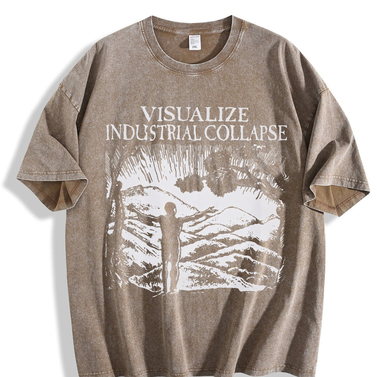 Visualize Industrial Collapse Vintage Washed T-Shirt product image 3