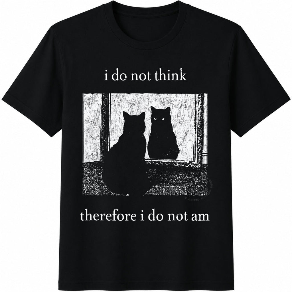I Do Not Think Therefore I Do Am Cotton T-Shirt product image 1