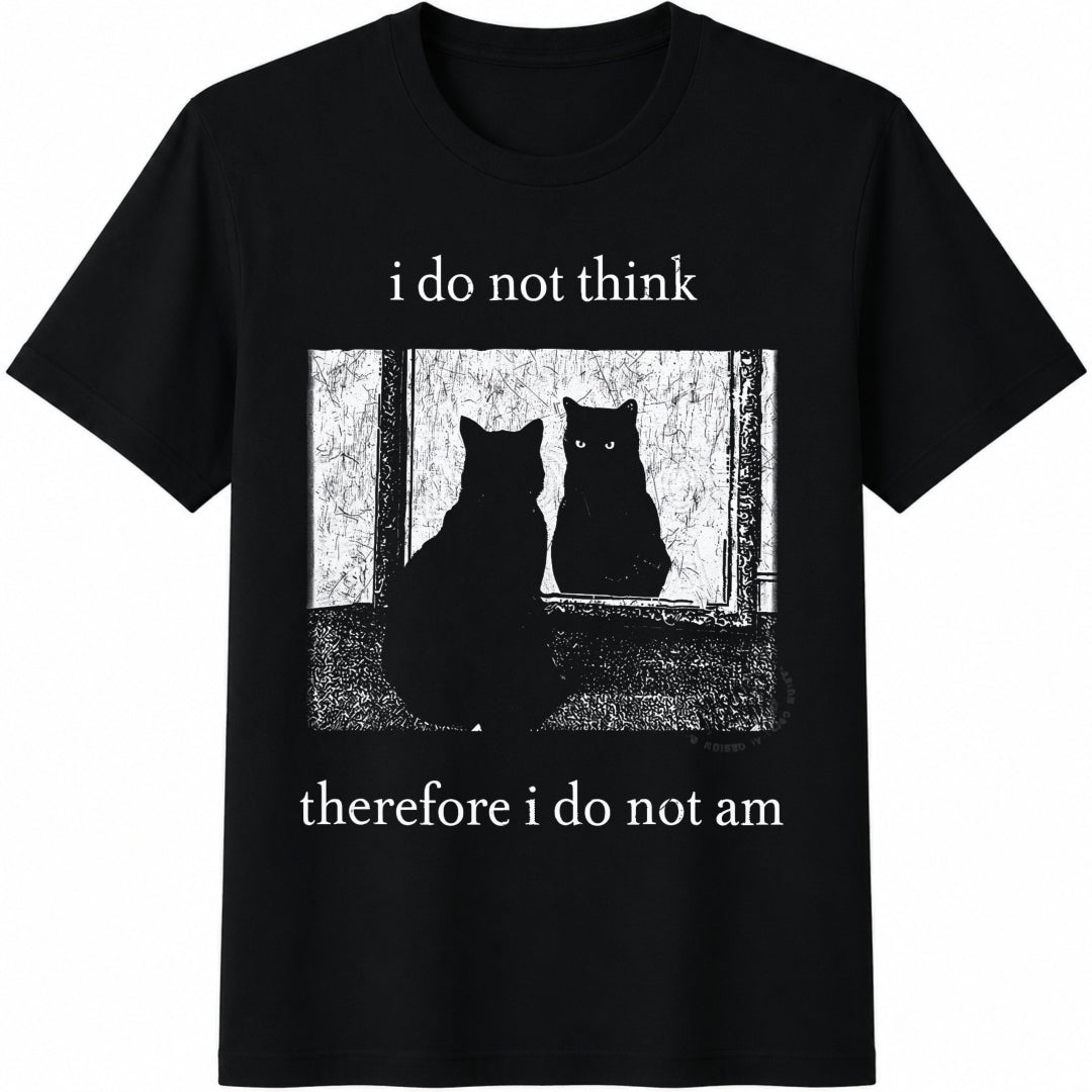 I Do Not Think Therefore I Do Am Cotton T-Shirt product image 1