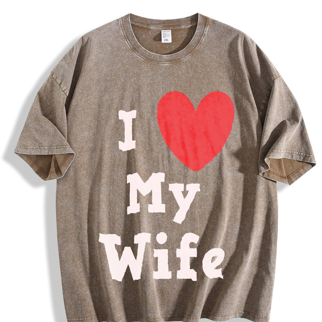 I Love My Wife Vintage Washed T-Shirt product image 3