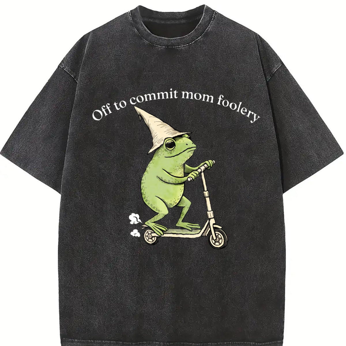 Mama Frog Off To Commit Mom Foolery Funny Scooter Vintage product image 2