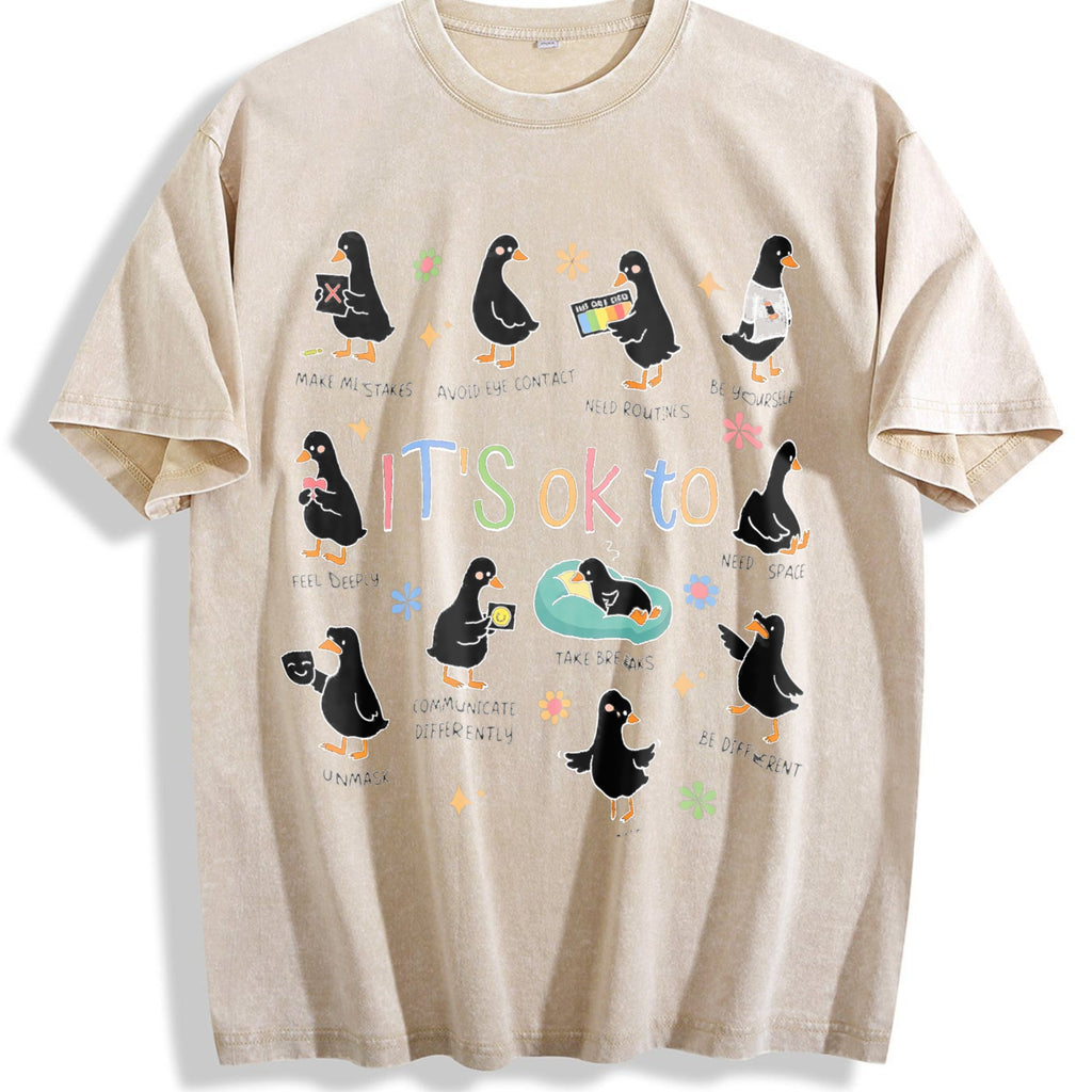 It's OK To Funny Goose Guide Vintage Washed T-Shirt product image 1