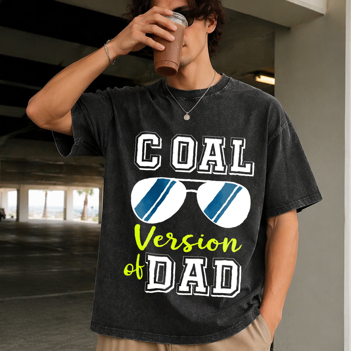 Dad And Son Matching Vintage Washed T-Shirt product image 2