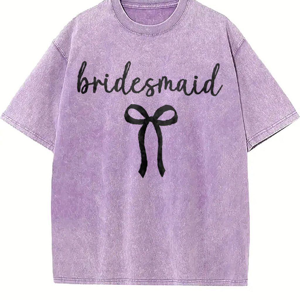 Bride Bridesmaid Vintage Washed T-Shirt product image 6