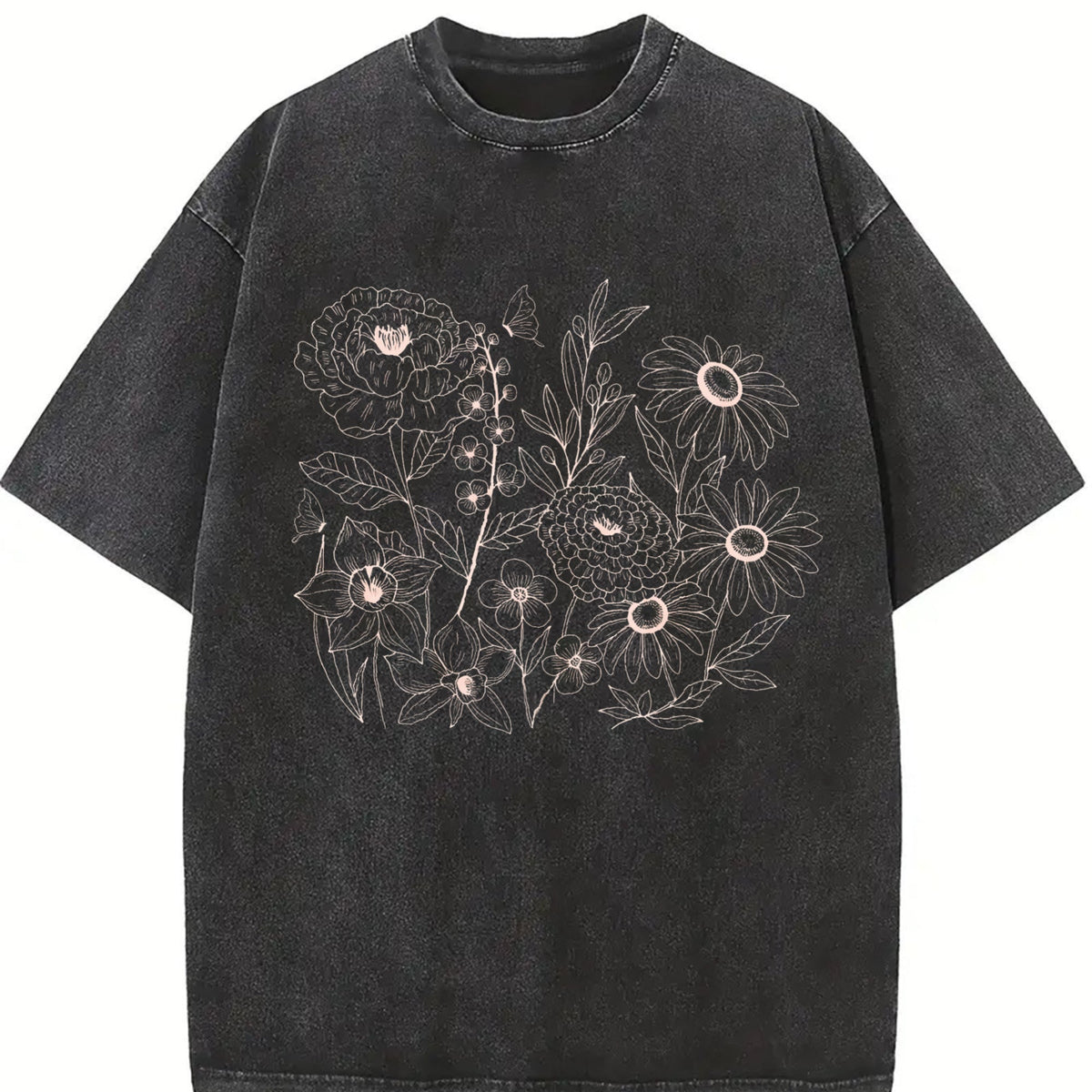 Pressed Flowers Vintage Washed T-Shirt product image 2