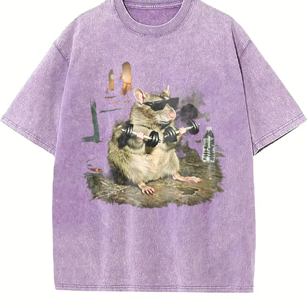 Cool Raccoon with Sunglasses Vintage Washed T-Shirt product image 6