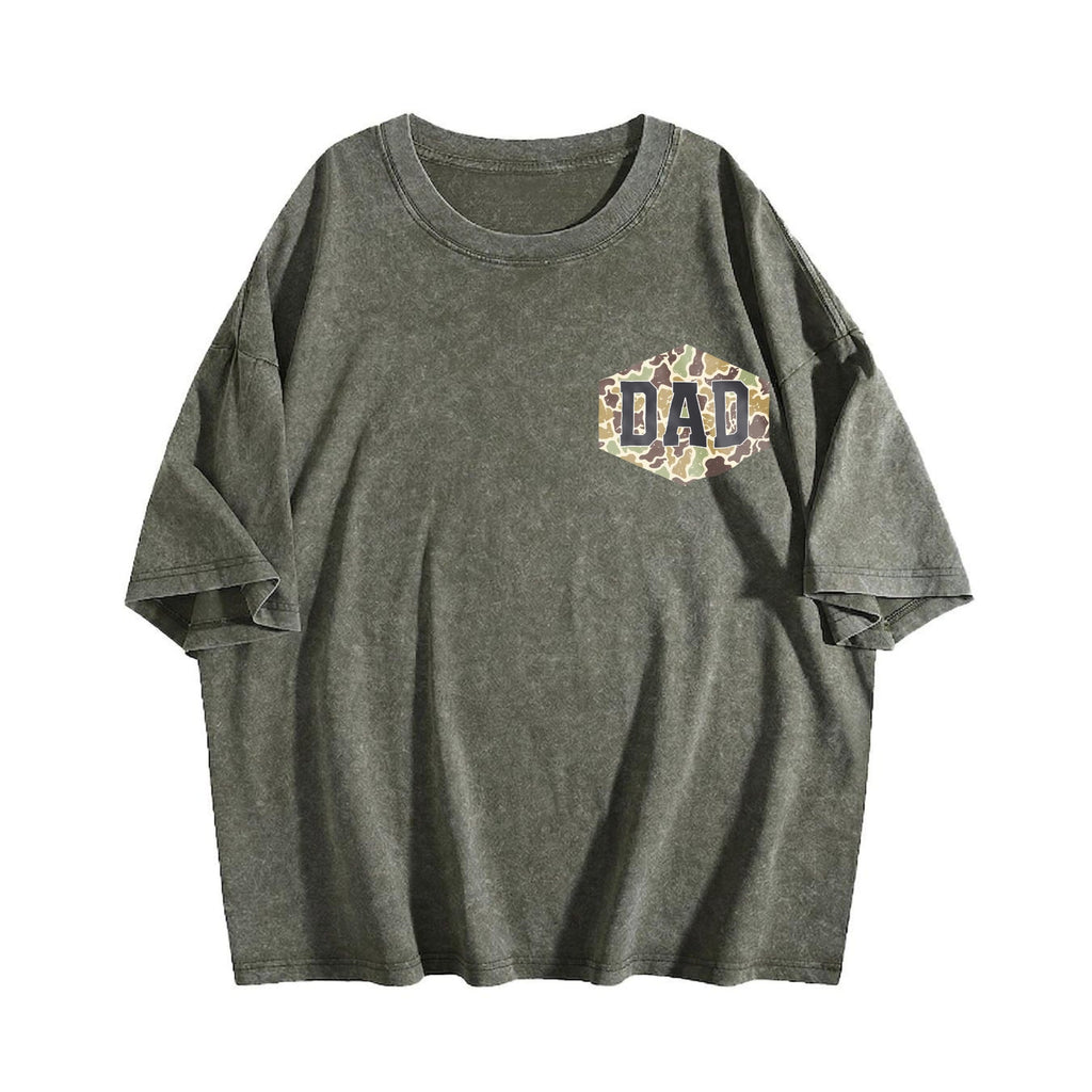 Camouflage Dad Vintage Washed T-Shirt product image 4
