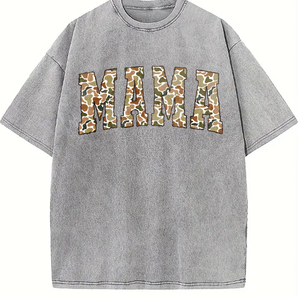 Camouflage Mama Vintage Washed T-Shirt product image 5